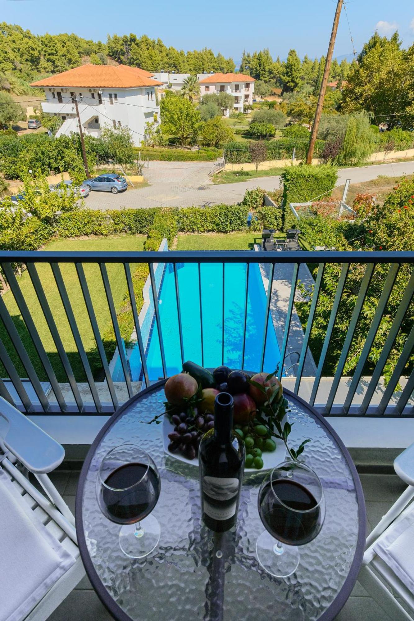 Deluxe Chrousso Pool Villa Paliouri Bagian luar foto